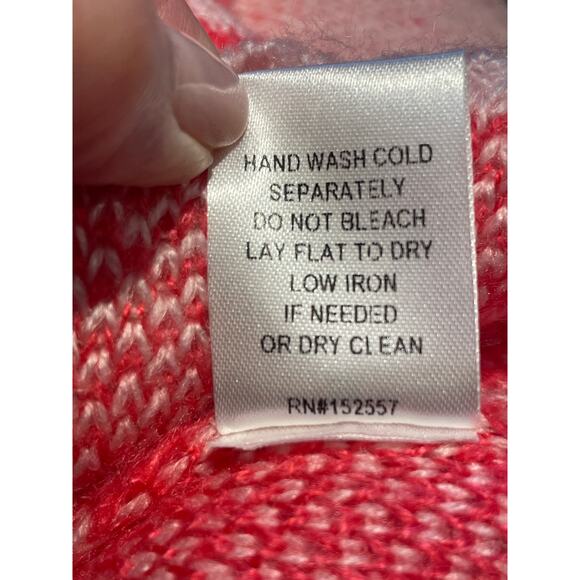 Altar’d State Sweater Womens Medium Pink Smiley Face Y2K Oversized Crewneck LS - Picture 5 of 6